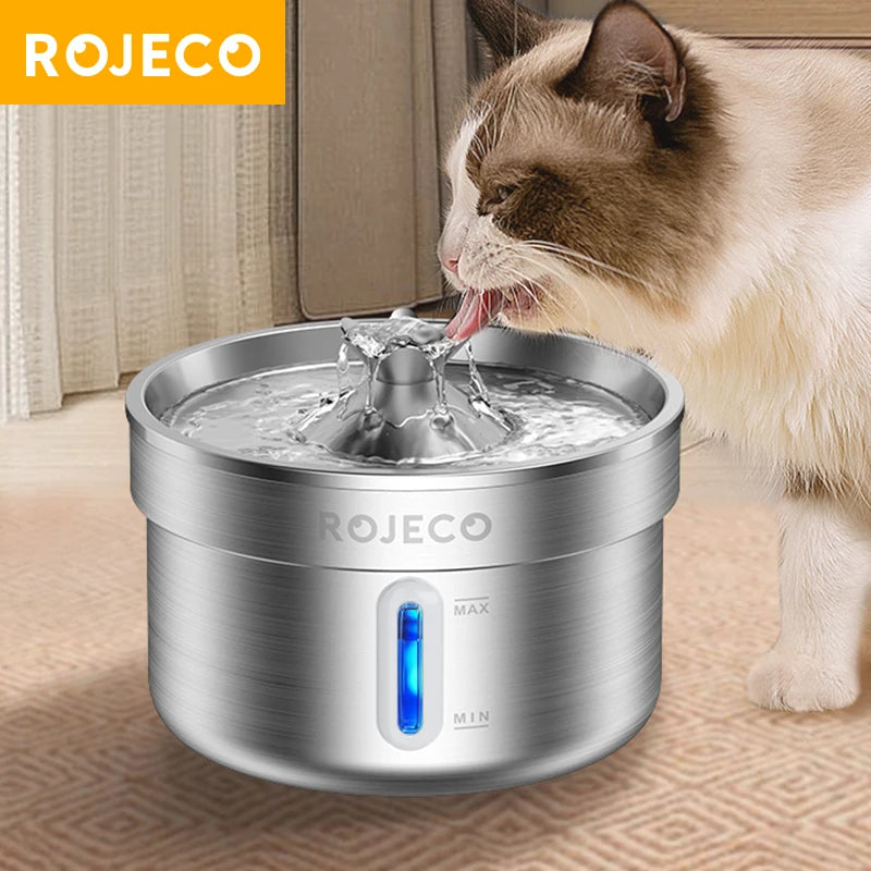 HappyPaws - Stainless Steel Pet Water Fountain