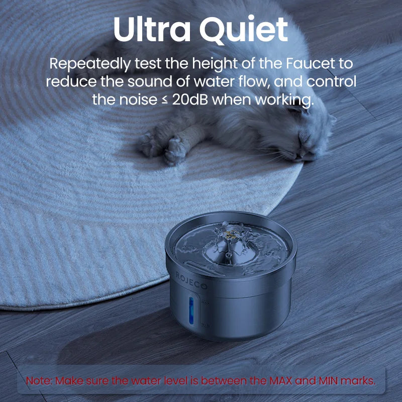 HappyPaws - Stainless Steel Pet Water Fountain