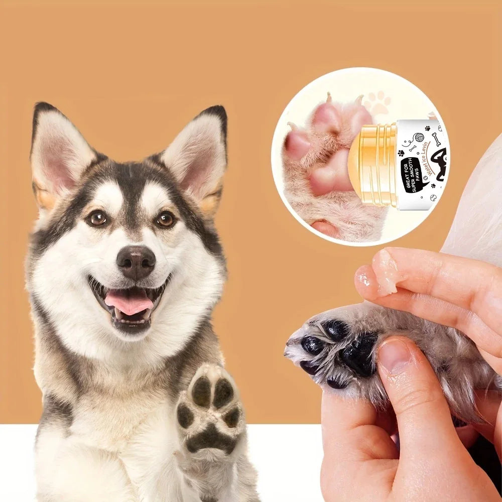 Dog Paw Balm - Lick Safe Snout Soother - Moisturizes, Soothes, and Nourishes Irritated Paw Pads and Nose - Prevents Cracks and Wounds - Dog Paw Balm Contains Wax, Oil, Butter, and Extracts